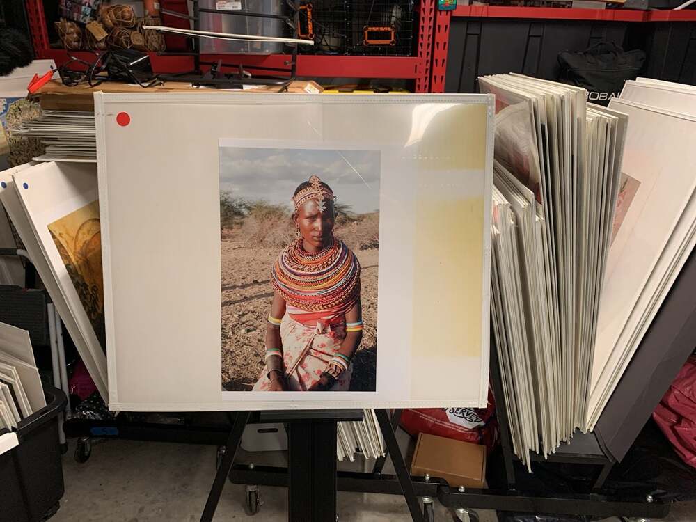 Portrait Photography Print of Samburu Woman in Traditional Jewelry